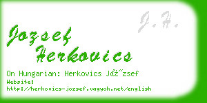 jozsef herkovics business card